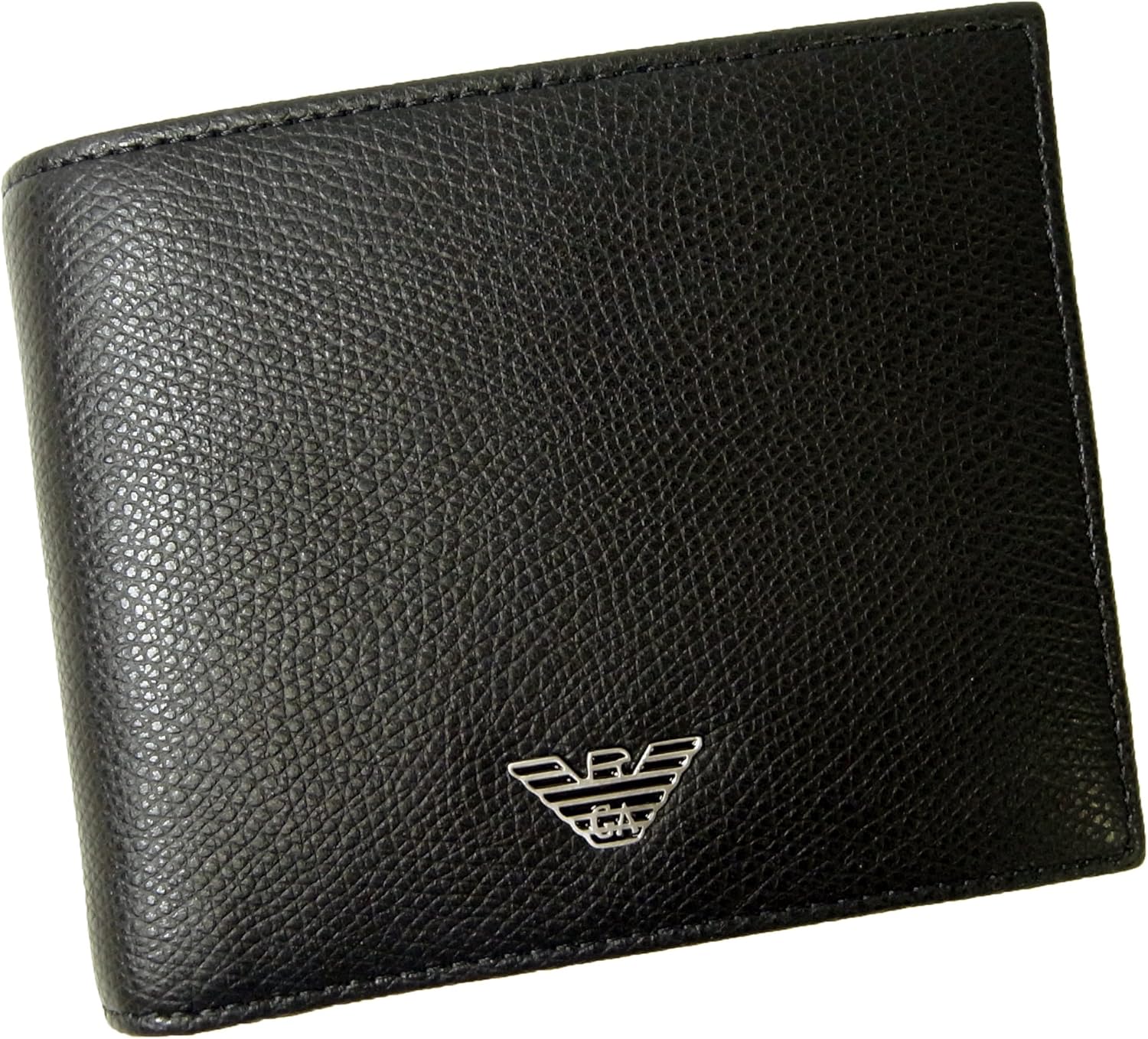 EMPORIO ARMANI◇エンポリオアルマーニ/長財布/-/BLK/無地/YEME49